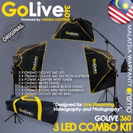 MCO PROMO - ONSMO GOLIVE 360 LED STUDIO LIGHTING KIT with SOFTBOX TRIPLE KIT