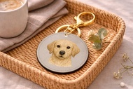 3D紋理 NFC 家庭智能鑰匙圈-狗(LB)(寵物項圈 鑰匙圈) 客製名片