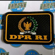 DPR RI rubber patch, DPR RI logo, DPR RI rubber emblem