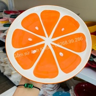 Bát Đĩa Gốm Sứ Decor Bát Ăn Cơm Bát Ăn Chè Chén Dĩa Dễ Thương Bộ Bát Đĩa Màu Cam 9 món Cute Xinh yêu