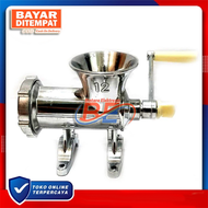 Gilingan Daging No 12 / Gilingan Serbaguna / Meat Grinder Stainless - SILVER