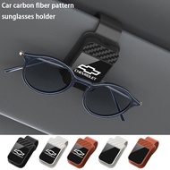 Chevrolet Car carbon fiber textured glasses clip multifunctional sun visor storage clip glasses clip