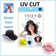 UV Cut Cool Feelings Heat Shield/UV Protection Sun Hat  (Black+Stripe) [Ship from JP / 100% Authentic] A