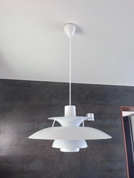 Louis Poulsen PH5 suspension lamp REPLICA PH 5 吊燈北歐設計丹麥小紅書日系歐洲風飛碟燈白色white  homeless Akari IKEA Zara 
