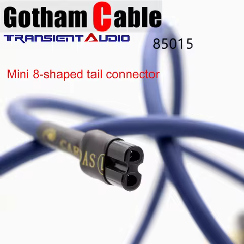 TRANSIENTHI-FIAUDIO Switzerland Gotham 1.5mm² High-End Audio mini 8-shaped tail connector Power Cabl