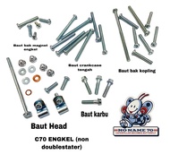 baut baud mesin honda c70 c700 non starter engkel