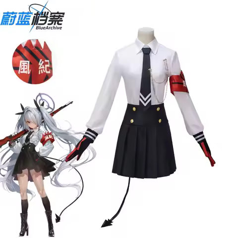 Blue Archive Iori Shiromi School Uniform Short Skirt Cosplay Costume Women Role Play Set Comic Con S