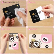 [fireevolution] 4pcs Credit Card Stickers For Credit Card Skin Debit Card Sticker Personalized  Stic