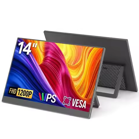 14 Inch Portable Monitors 1920*1200P FHD 72%sRGB With Type-C Mini HDMI For Laptop Phone TV XBox PS4/