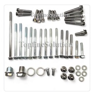 FULL SET ENGINE SCREW HONDA EX5 / EX5 DREAM ENGINE SCREW COMPLETE SET/ FULL SET WITH OIL NUT