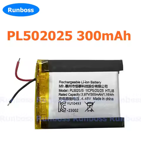 3.7V PL502025 300mAh PL431924 452025 502025 402025 Lipo Polymer Lithium Rechargeable Battery For Sma