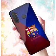 Ốp Lưng REALME Q C3 3I REALME 5 5 I5 PRO 5S 6I mặt kính cường lực cao cấp In hình Câu Lạc Bộ Bóng Đá