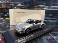 吉華@ 1/43 Minichamps Porsche 911 Turbo Type 964 1990 金屬銀