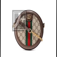 Gucci 老花圓餅側背包