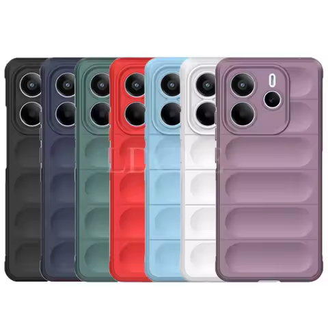 For Xiaomi Redmi Note 14 Case Liquid Silicone Cover Redmi Note 14 Cover Shockproof Rubber Fushion Pr
