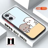 OPPO A57 2022 Case - OPPO A57 2022 Case Latest Fashion Case 2022 MI.CASE [CUTE] Soft Case Glass OPPO