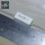 5w15kj 5W 15K ohm R Resistor Chalk 5watt 15Kilo J 15KR 15KJ 5 w watt 15KOhm 15 Kilo - 10 pcs