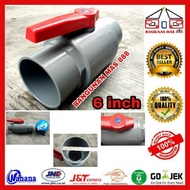 Stop Faucet 6in PVC CM - STOP Faucet Good - STOP Faucet 6in - BALL VALVE PVC 6in - BV PVC 6in
