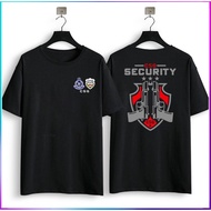 Ready Stock  Trendy Printing T-Shirts Safety CSG Security Design - Black Crew Neck cotton T-Shirt