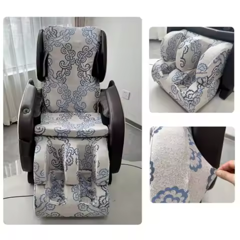 Stretch Print Massage Chair Cover Removable Washable Reclining Chair Dust-proof Washable Electric Ma