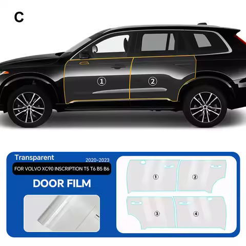 For Volvo XC90 INSCRIPTION T5 T6 B5 B6 2020-2023 TPU Scratch-Resistant Self-Healing Paint Protection