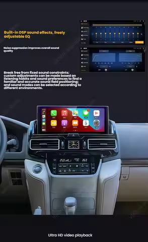 For Toyota Land Cruiser 200 LC200 LC300 2007-2021 CarPlay Multimedia Video Player 12.3'' Car Android