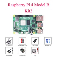 Original Raspberry Pi 4 Model B 4B 3B+ 3B Development Board Kit RAM 2G 4G 8G 4 Core CPU 1.5Ghz 2.4G&