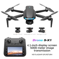 S-X1 GPS Drone 4K Professional HD Cameras EIS with Screen 3-Axis Anti-shake Gimbal Brushless Motor S