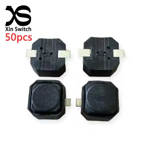 50PCS 6x6 SMD Silent Silicone Tact Switch 6*6*4.3/5.0mm DC12V 50mA 2-Pin Distance 8.3 Straight Foot 