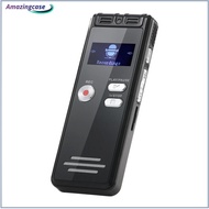 AMAZ Digital Voice Recorder Small Voice Activated Recording Device MP3 Player With 20Hrs Battery Time Recorder For