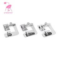 Wide Hemming Foot Sewing Machine Presser Foot Stainless Steel Presser Foot 3 Size 1/2 Inch,3/4 Inch,1 Inch for Brother Singer and Other Low Handle Sewing Machines