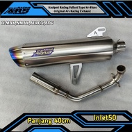 Racing Exhaust Fullset Type Nr-Blue For X-Max, N-Max, Adv, Aerox original Ars Racing Exhaust