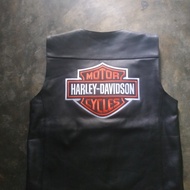 Rompi kulit asli harley Davidson vest bikers