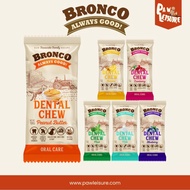 BRONCO Dental Chew 18g Mix Flavor Cranberry | Mint | Banana | Milk | Peanut Butter | Blueberry