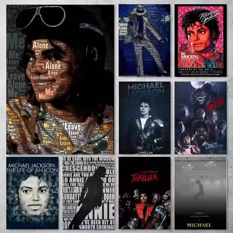 Michael Jackson Poster High Quality Print Waterproof Wall Art Sticker For Bar Living Room Decor Gift
