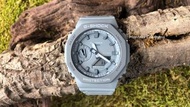 Montres Company 香港註冊公司 (33年老店) 卡西歐 CASIO G-Shock 農家橡樹 灰樹 八角行針 200米防水 灰色 農家橡樹 Casioak GA2100 GA-2100 