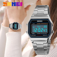 SKMEI New Women Fashion Watches Digital Waterproof Wristwatches Backlight Stainless Steel Watch For Ladies