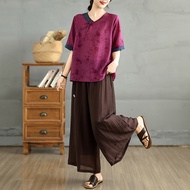 Oladivi Plus Size Shirt Pant Two Pieces Sets Women Casual Loose Oversized Top Bottoms 2 pcs Suits 72