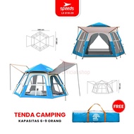 SPEEDS Tenda Camping Besar Kemah Outdoor Kanopi Otomatis Piknik 018-29
