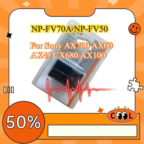 NP-FV70A NP-FV50 Camcorder Battery High Capacity Rechargeable Lithium Battery For So ny AX700 AX60 A