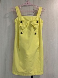 專櫃iROO黃色無袖洋裝