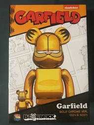 BE@RBRICK GARFIELD GOLD CHROME Ver. 100％ & 400％ BEARBRICK GARFIELD 加菲貓 2022