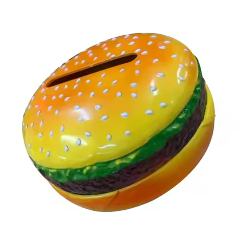 77HB Kitchen Storage Box Hamburger Styles Paper Towel Container for Kids Room