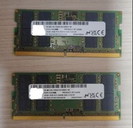 Micron DDR5 SODIMM 16GB 5600MHz RAM 兩條