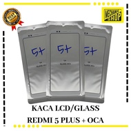 Lcd GLASS/GLASS XIAOMI REDMI 5 PLUS/REDMI 5+ WHITE+OCA