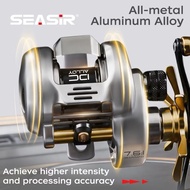 SEASIR DC Alloy Baitcasting Fishing Reel Digital Control Belt Wheel Ultra-light 166g Freshwater fish