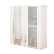 [特價]【Abis】經典單鏡面雙門防水塑鋼浴櫃/置物櫃-白色1入