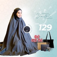 Bella Ammara - Telekung Cotton Sharifah Al Yahya Premium Edition - Black