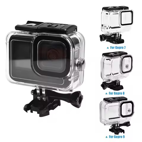 For GoPro 9 7 8 Case Waterproof 40M Housing Diving Protective For Go Pro 9 8 GoPro9 Underwater Cover