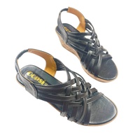 รองเท้ารัดส้น ส้นตึกเตารีด ไซส์ใหญ่ 41 - 45 Bigsize แบบสานเส้นเล็ก ส้นสูง 3 นิ้ว